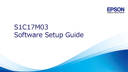 S1C17M03　Software Setup Guide