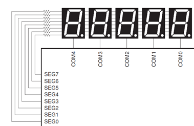 Example of an LED Drive Circuit Using a Microcontroller with Built-in EPD Driver