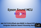 Introduce Epson MCU S1C31D41